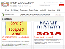 Tablet Screenshot of istitutotecnicoacerbope.gov.it